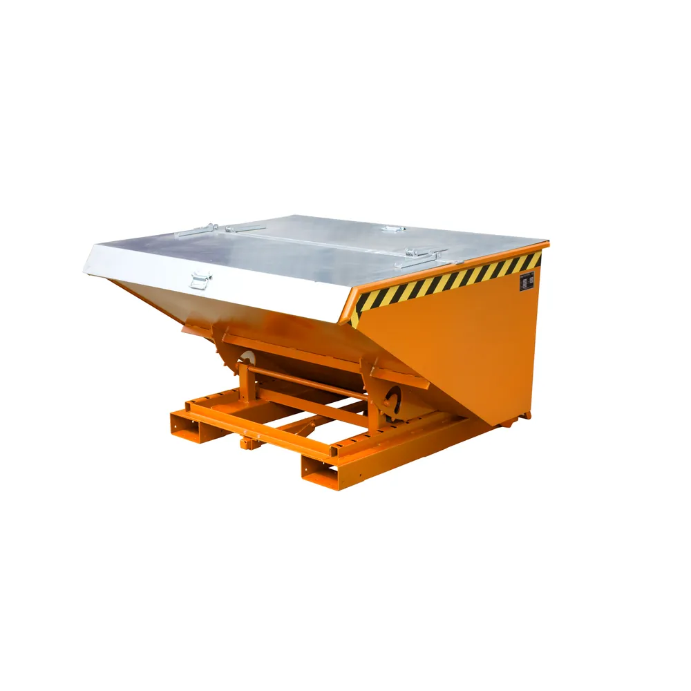 BAUER - Kippbehälter automatisch Typ 4 A 900l RAL2000