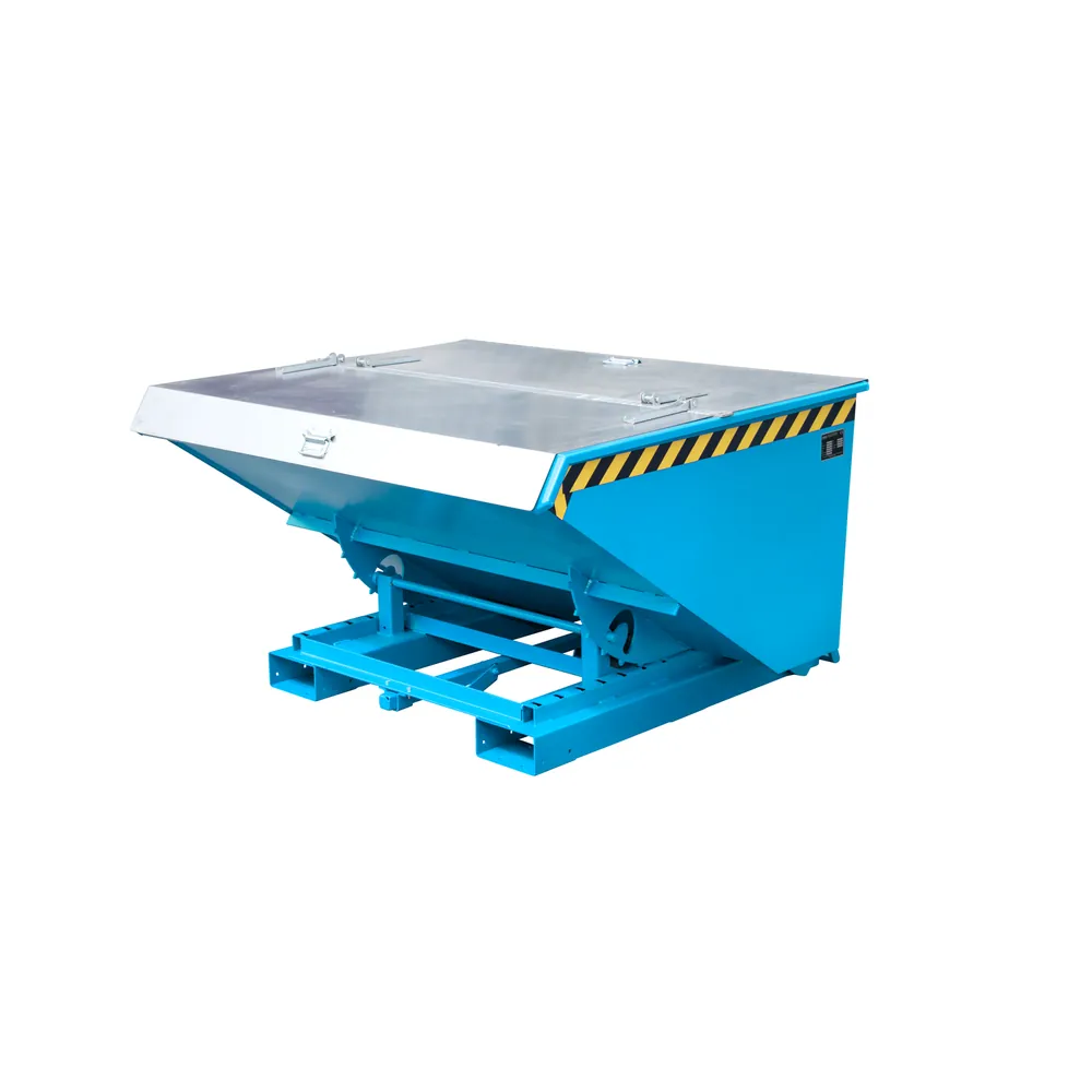 BAUER - Kippbehälter automatisch Typ 4 A 900l RAL5012