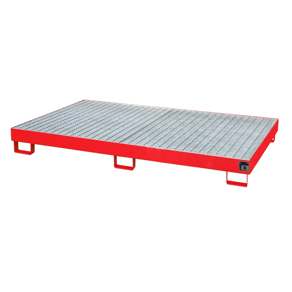 BAUER - Regalwanne m Gitterrost RW-GR 2200-1, lackiert rot