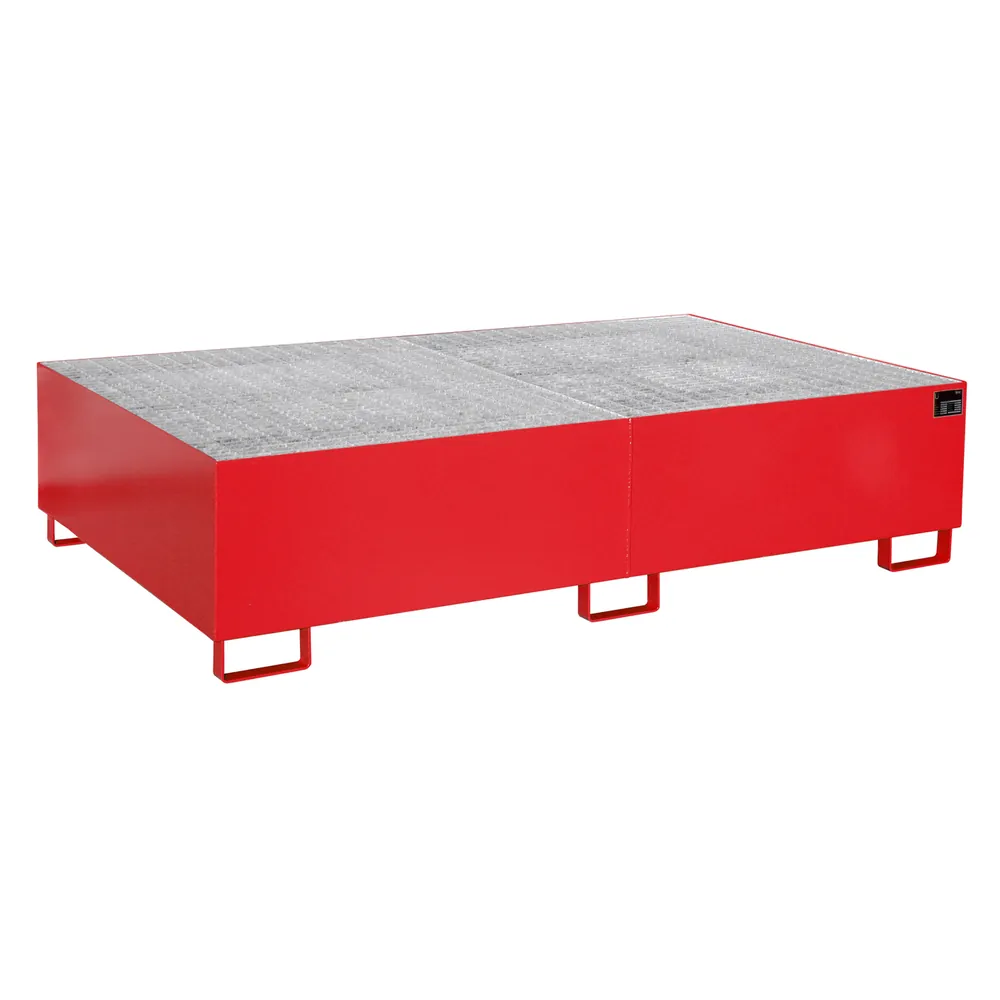 BAUER - Regalwanne m Gitterrost RW-GR 2200-2, lackiert rot