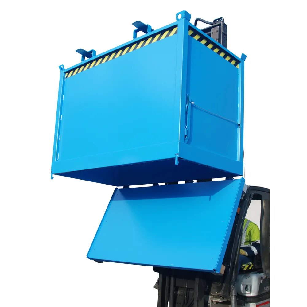 BAUER - Klappbodenbehälter FB 2000, lackiert blau Hover Image