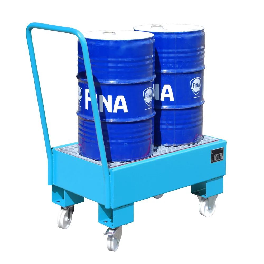 BAUER - Fahrbare Auffangwanne 2x 60 Liter Lichtblau Hover Image