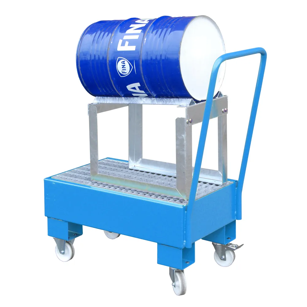 BAUER - Fahrbare Auffangwanne 1x60ltr. Lichtblau