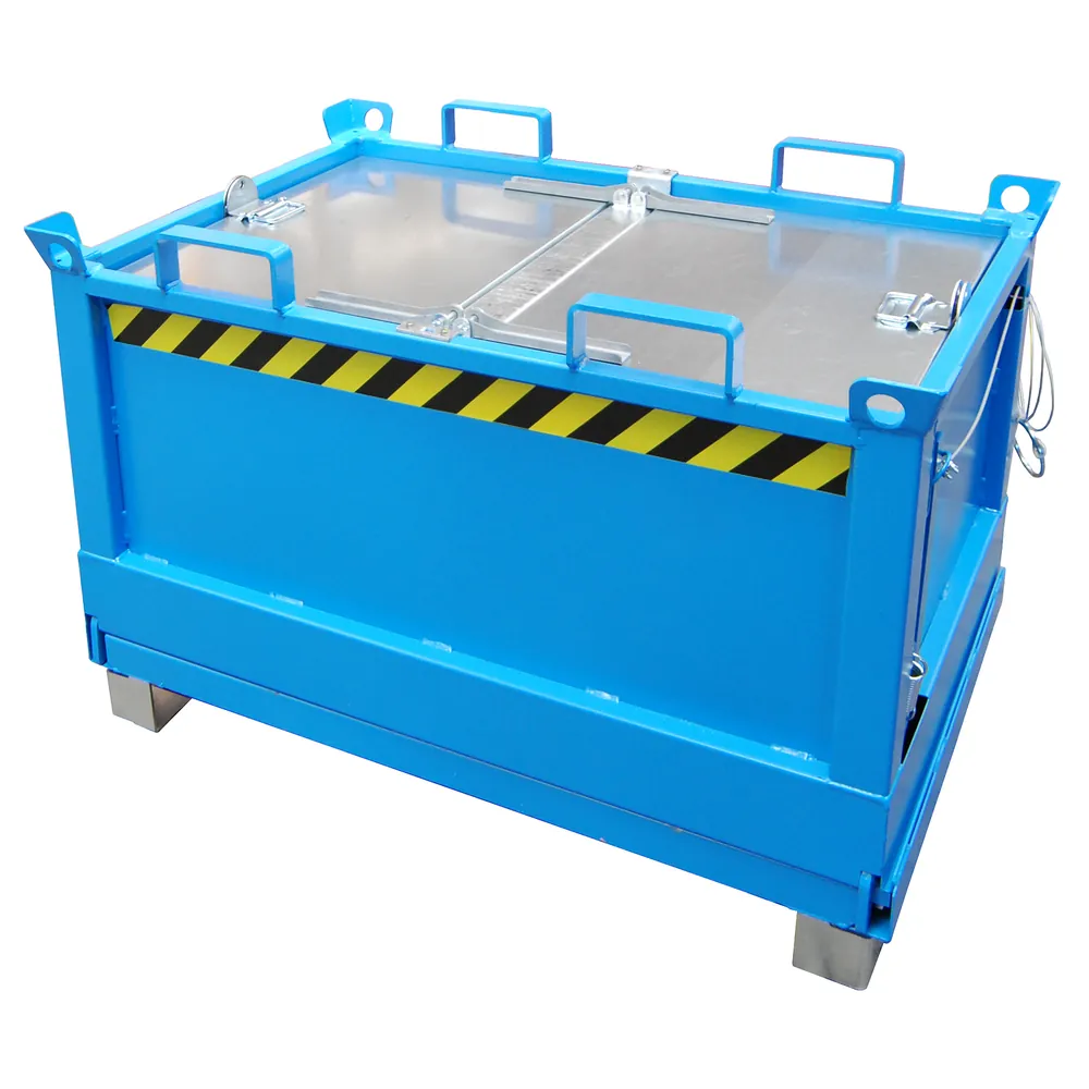 BAUER - Klappbodenbehälter FB 500, lackiert blau