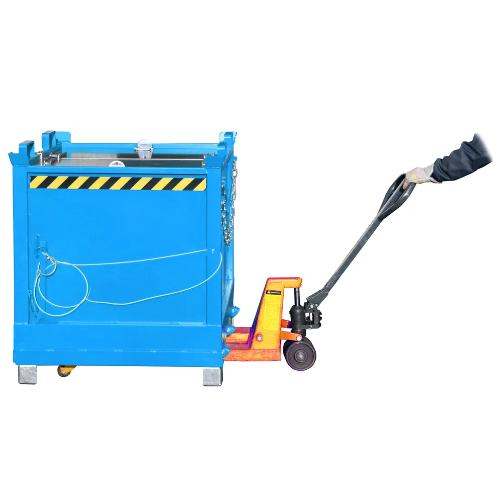 BAUER - Klappbodenbehälter FB 1000, lackiert blau