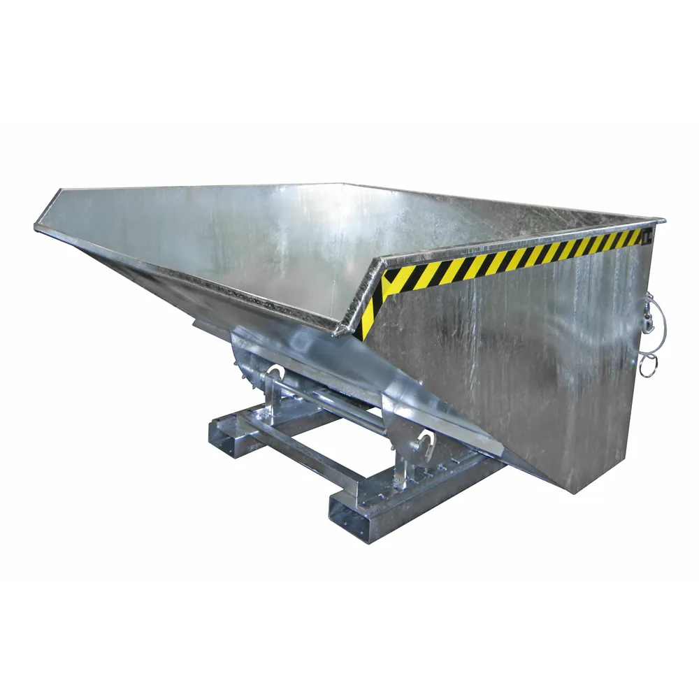 BAUER - Kippbehälter Abrollsystem 2,1m³, 1720 x 1870 x 1103mm, verzinkt Hover Image
