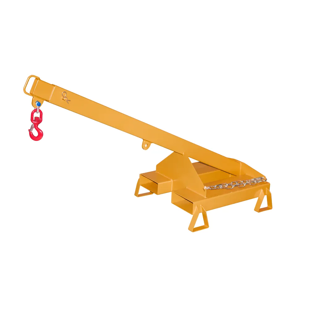 BAUER - Lastarm, Neigung 25°, teleskopierbar 125-1000kg, lackiert, orange