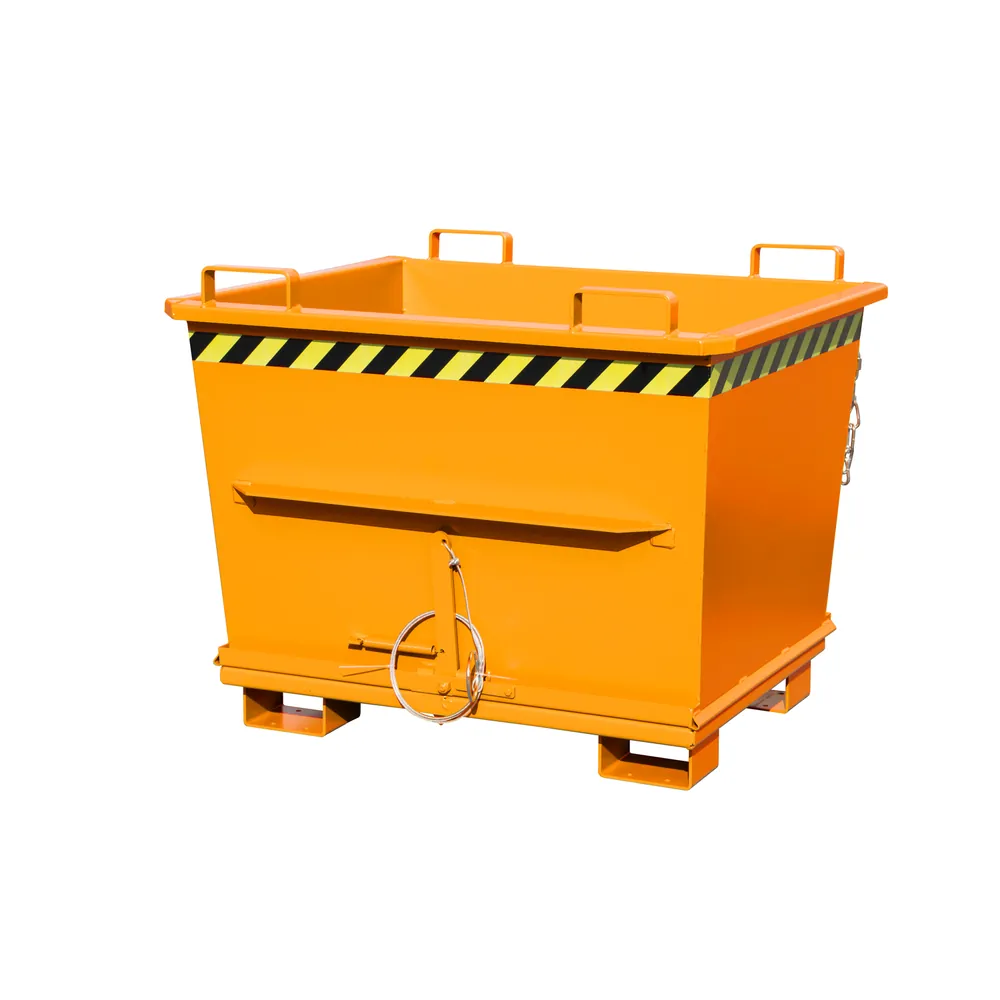 BAUER - Klappbodenbehälter BKB 700, lackiert orange RAL 2000