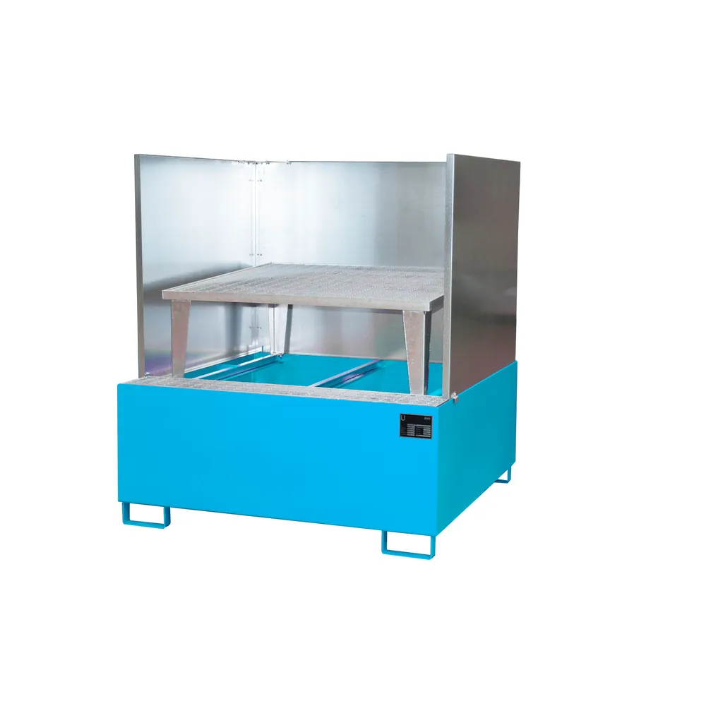 BAUER - Auffangwanne AWA 1000, 1x IBC 1460x1460x1083, RAL 5012