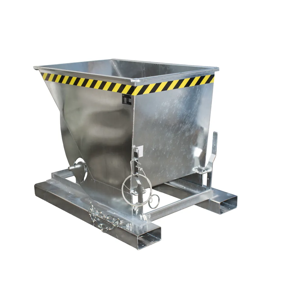 BAUER - Kippbehälter Abrollsystem 0,5m³, 1420 x 1008 x 1070, verzinkt Hover Image