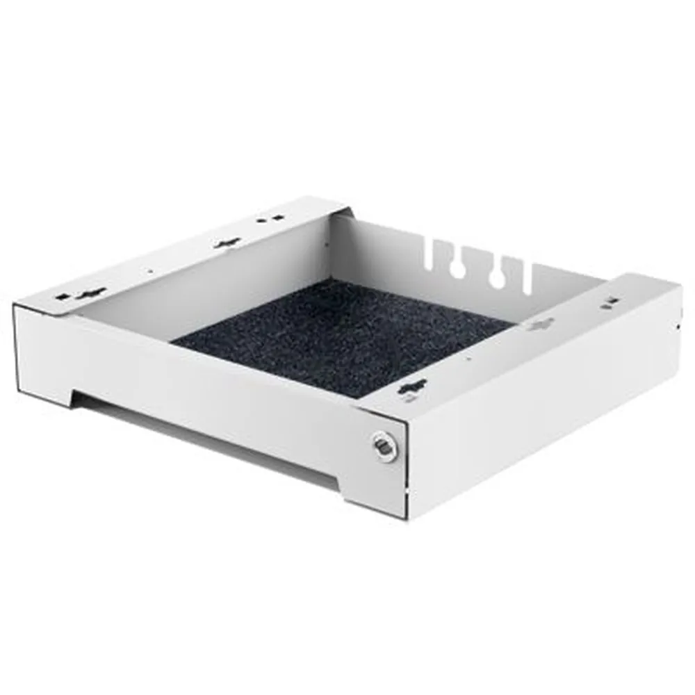 HETTICH - Büromöbel-Materialschale, mit Kassette, SmarTray Stahl 75 9208890, Stahl weiß