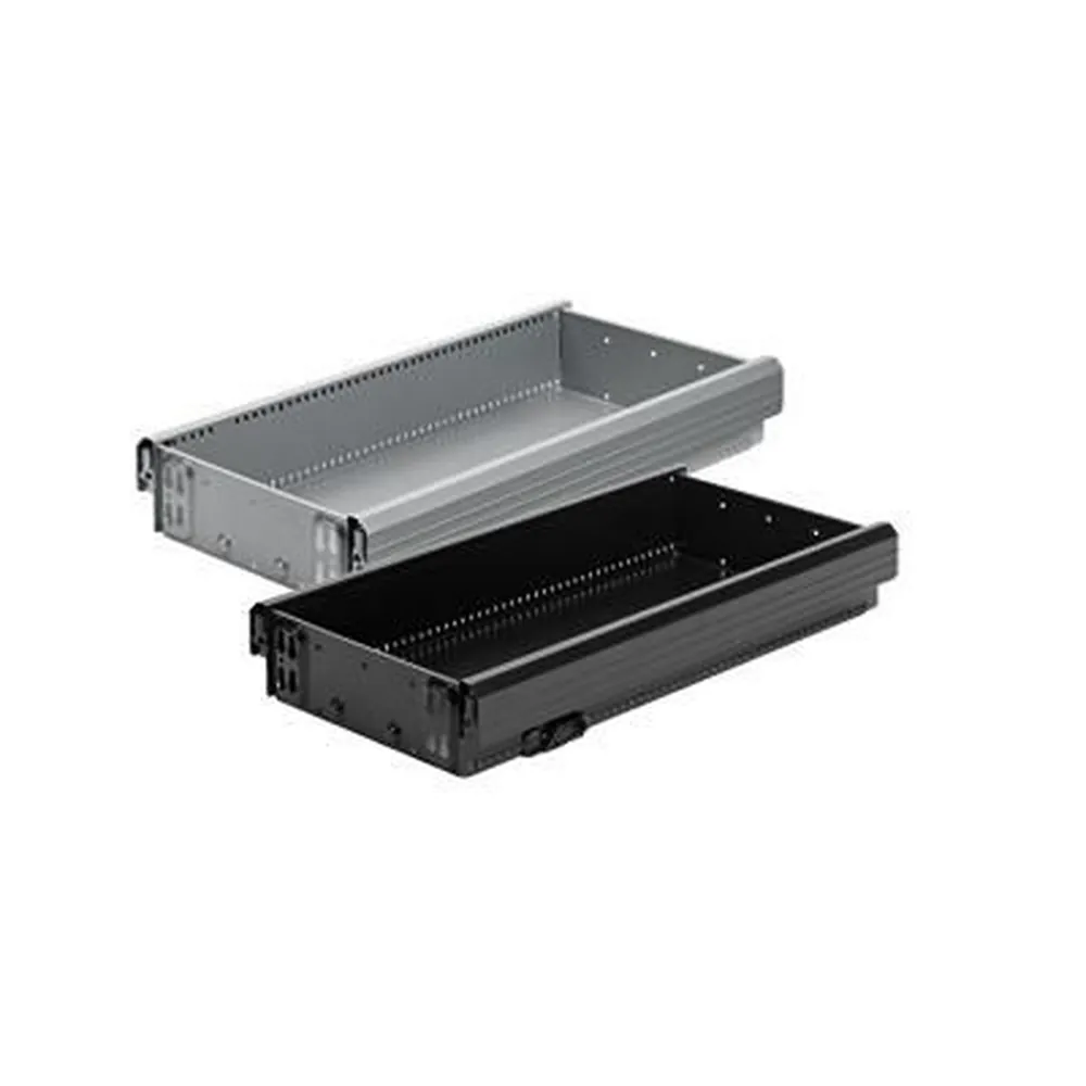 HETTICH - Schreibt.cont.-Stahlschubkasten, mit OrgaLine, Systema Top 2000 75514, schwarz
