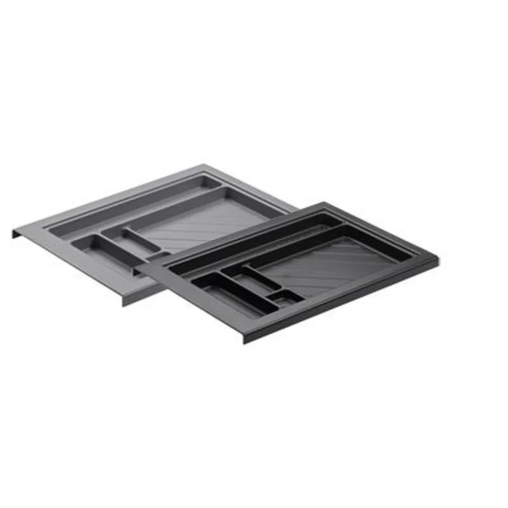 HETTICH - Büromöb.-Schreibmaterialschale, Systema Top 2000 9082132, Kunststoff aluoptik