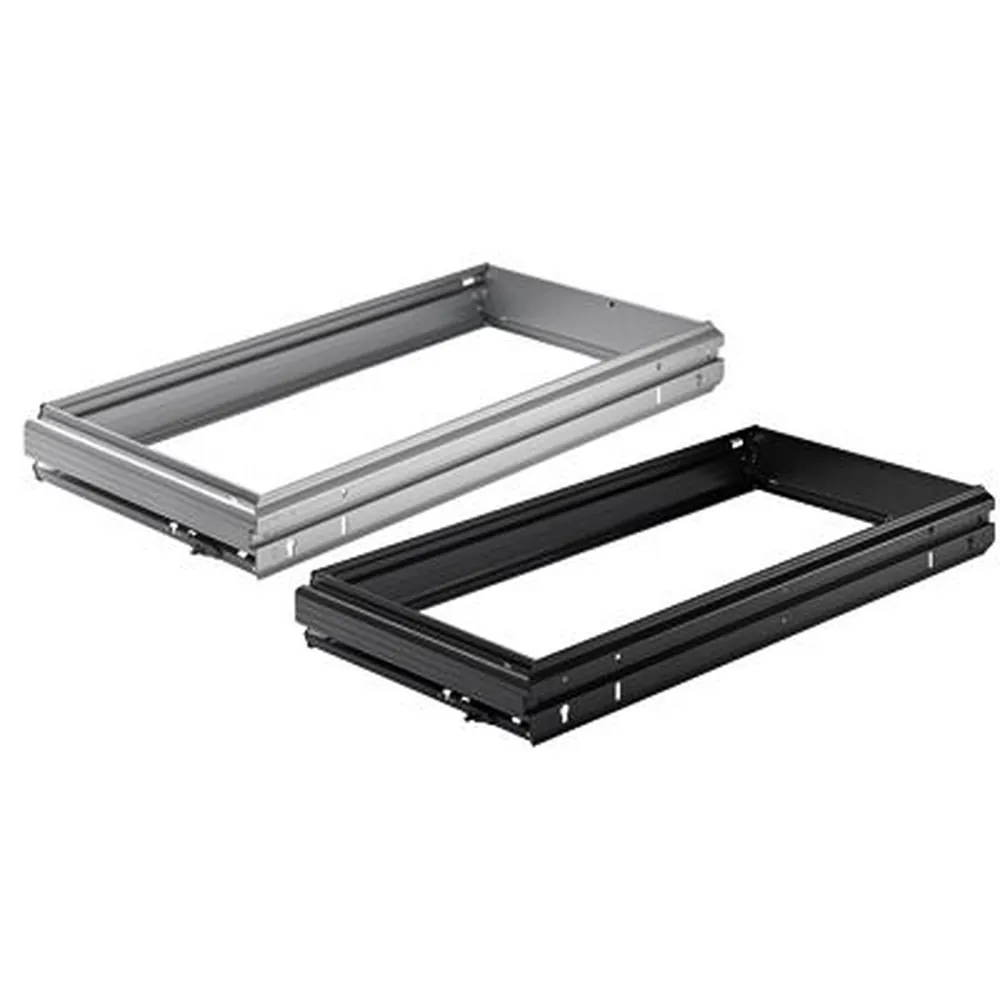HETTICH - STAschubk.-Hängeregistraturrahmen, Systema Top 2000 9011910, 3xA4+Rest, aluoptik