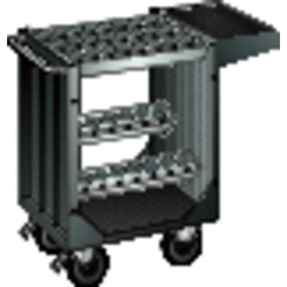 LISTA - CNC-Transportwagen, B1077xT514xH932mm, 40 Halter ISO-SK 40,