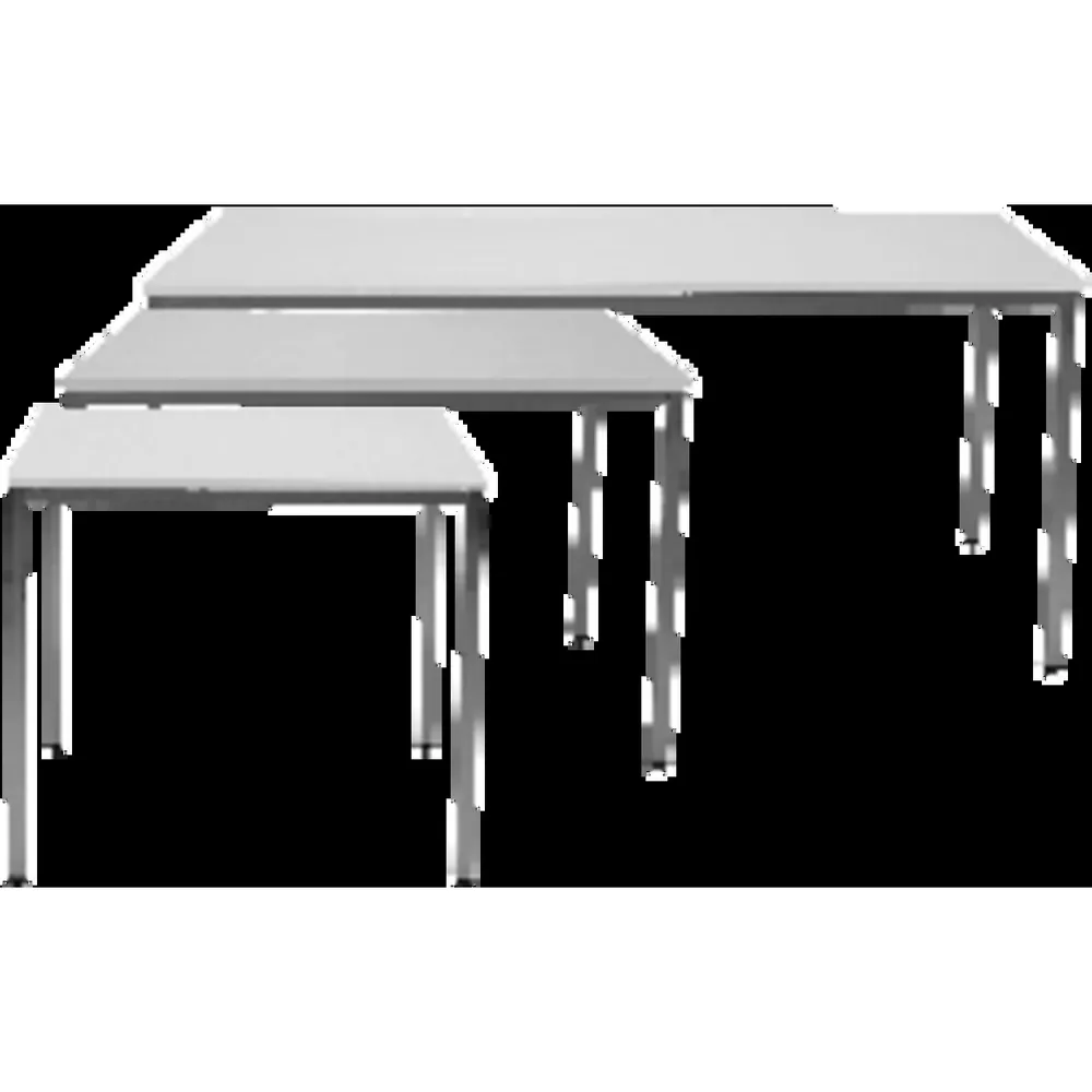 NOBRAND - Mehrzwecktisch RG 1600 x 800mm Chrom/Buche