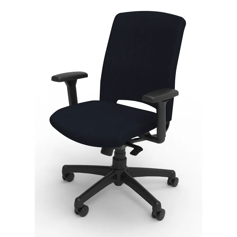 NOBRAND - Schwerlastdrehstuhl 180kg attivo schwarz