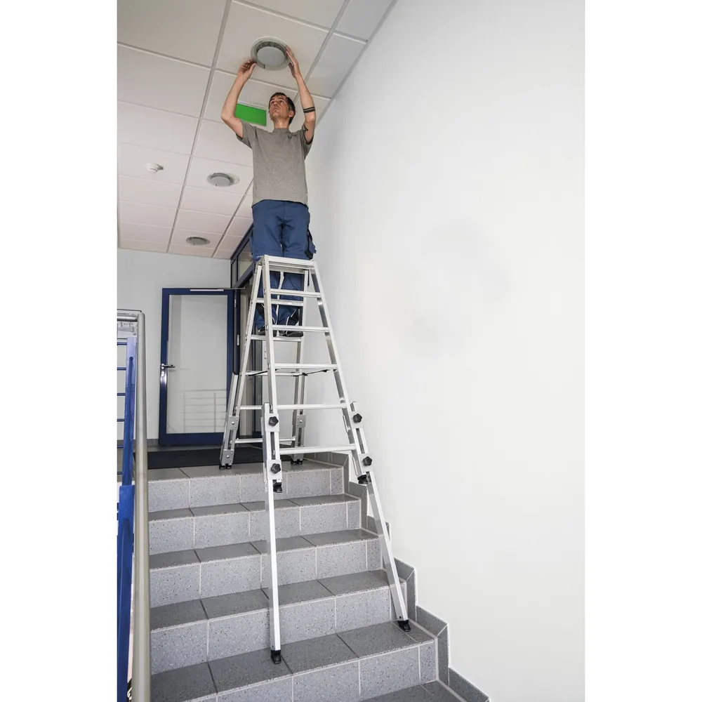 MUNK - Stufen-Stehleiter treppengängig 2x8 Stufen Hover Image