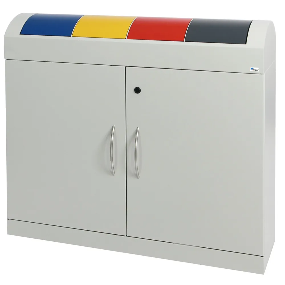 stumpf® - Wertstoffsammler 4x45 l grau