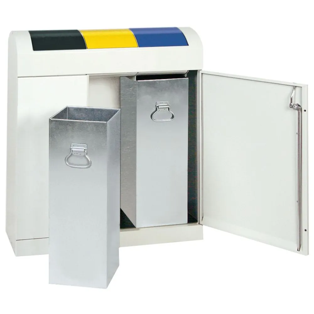 stumpf® - Wertstoffsammler 3x45 l grau