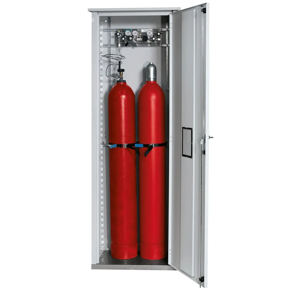 asecos® - Druckgasflaschenschrank einwandig für 2 Flaschen à 50 Liter
