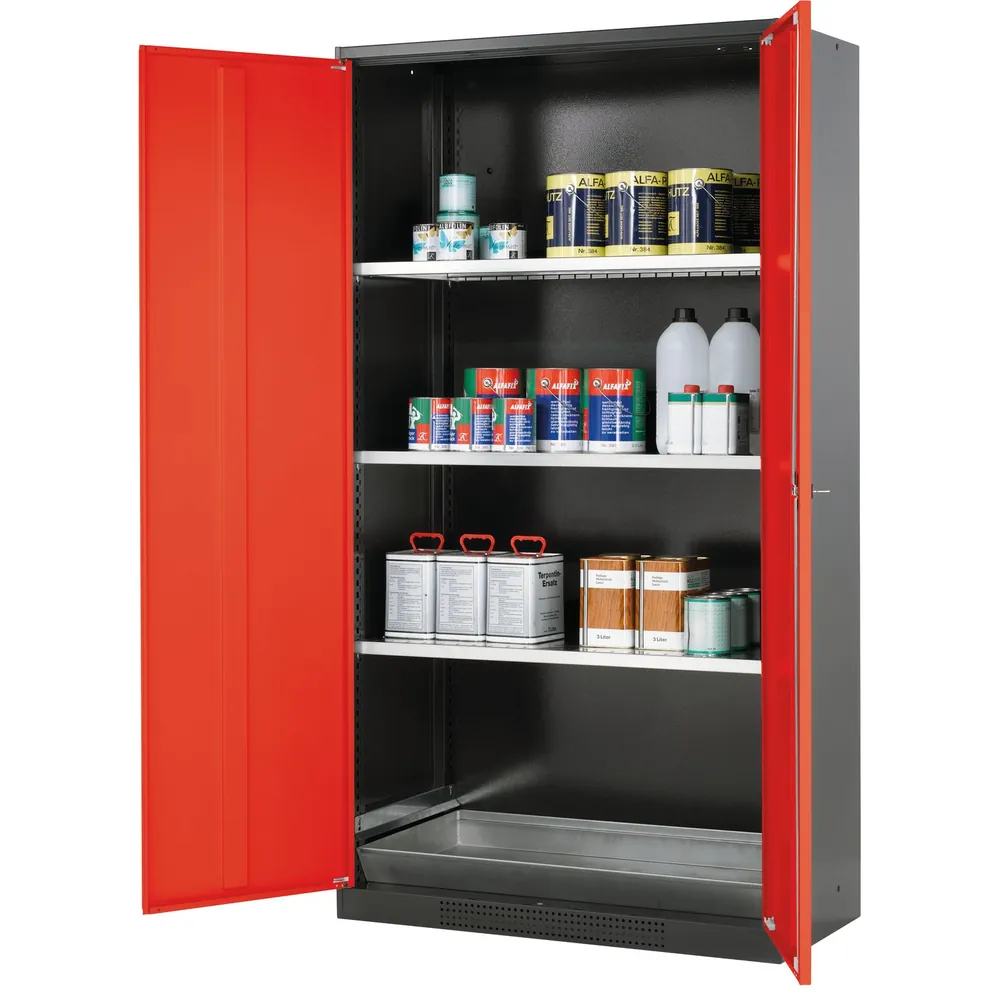 asecos® - Chemikalienschrank rot 1950 x 1055 x 520mm
