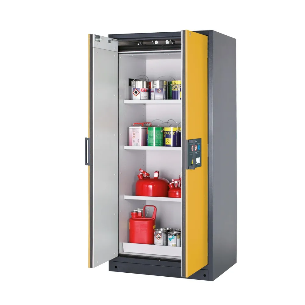 asecos® - Sicherheitsschrank Q90 RAL 7016/RAL 1004 3FB1LB1BW Stahlblech