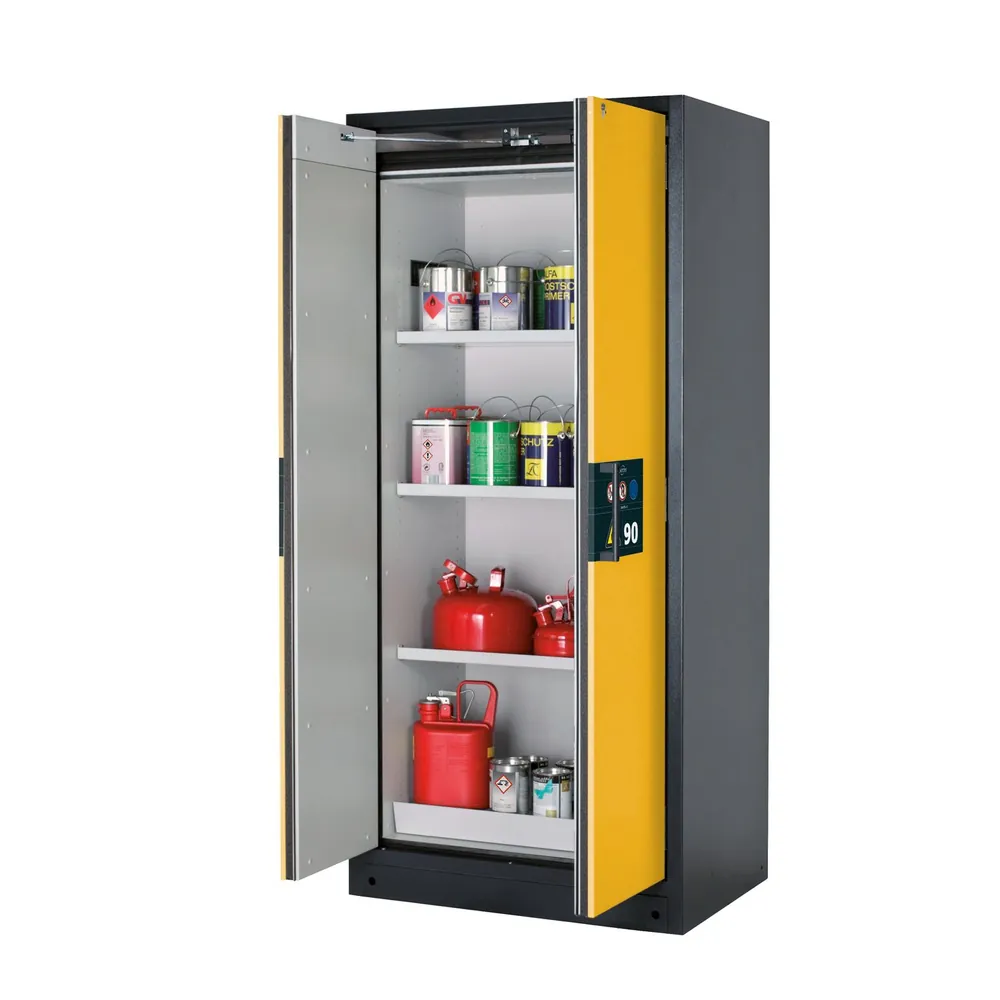 asecos® - Sicherheitsschrank Q90 RAL 7016/RAL 1004 3FB1LB1BW Stahlblech