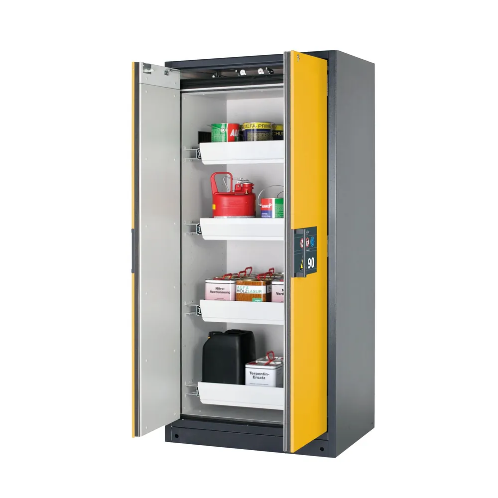 asecos® - Sicherheitsschrank Q90 RAL 7016/RAL 1004 4AZ1BW.S Stahlblech