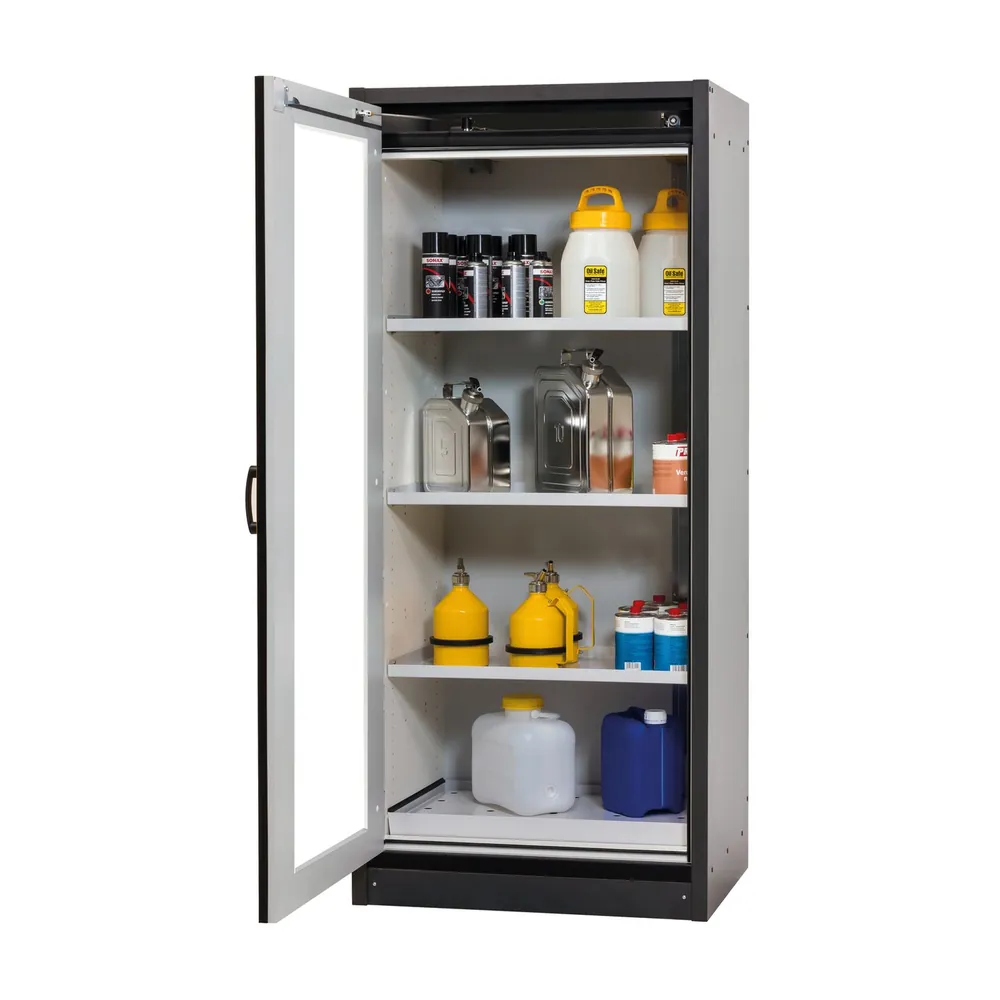 asecos® - Sicherheitsschrank Q90 /RAL 7035 3FB1LB1BW, 1947x864x620mm