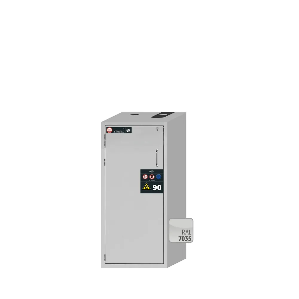 asecos® - Sicherheitsschrank S90 RAL 7035 2FB1LB1BW Stahlblech