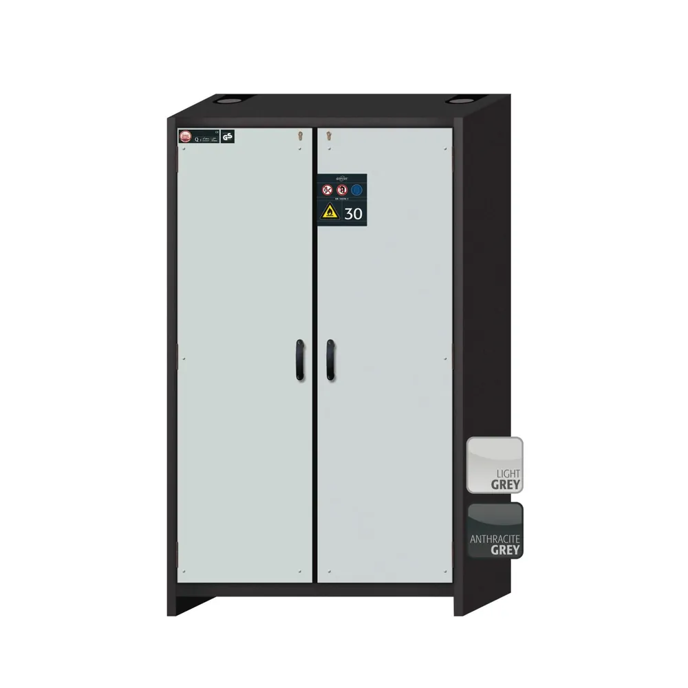 asecos® - Sicherheitsschrank Q90 /RAL 7035 3FB1LB1BW Stahlblech