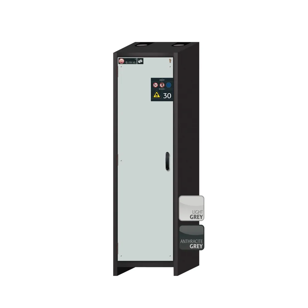 asecos® - Sicherheitsschrank Q30 /RAL 7035 3FB1LB1BW Stahlblech