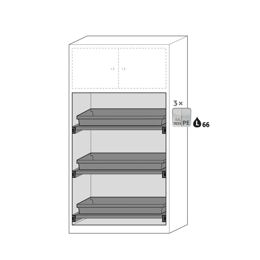 asecos® - Chemikalienschrank CS RAL 7016/RAL 1004 3TA Stahlblech Hover Image