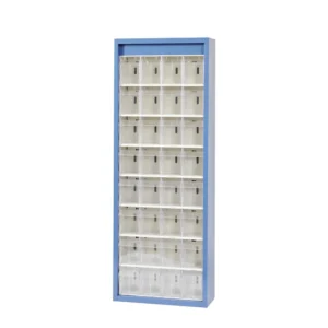 hünersdorff - MultiStore Magazin-Schrank 32 Fächer 665 x 250 x 1800mm Stahlblech/PS