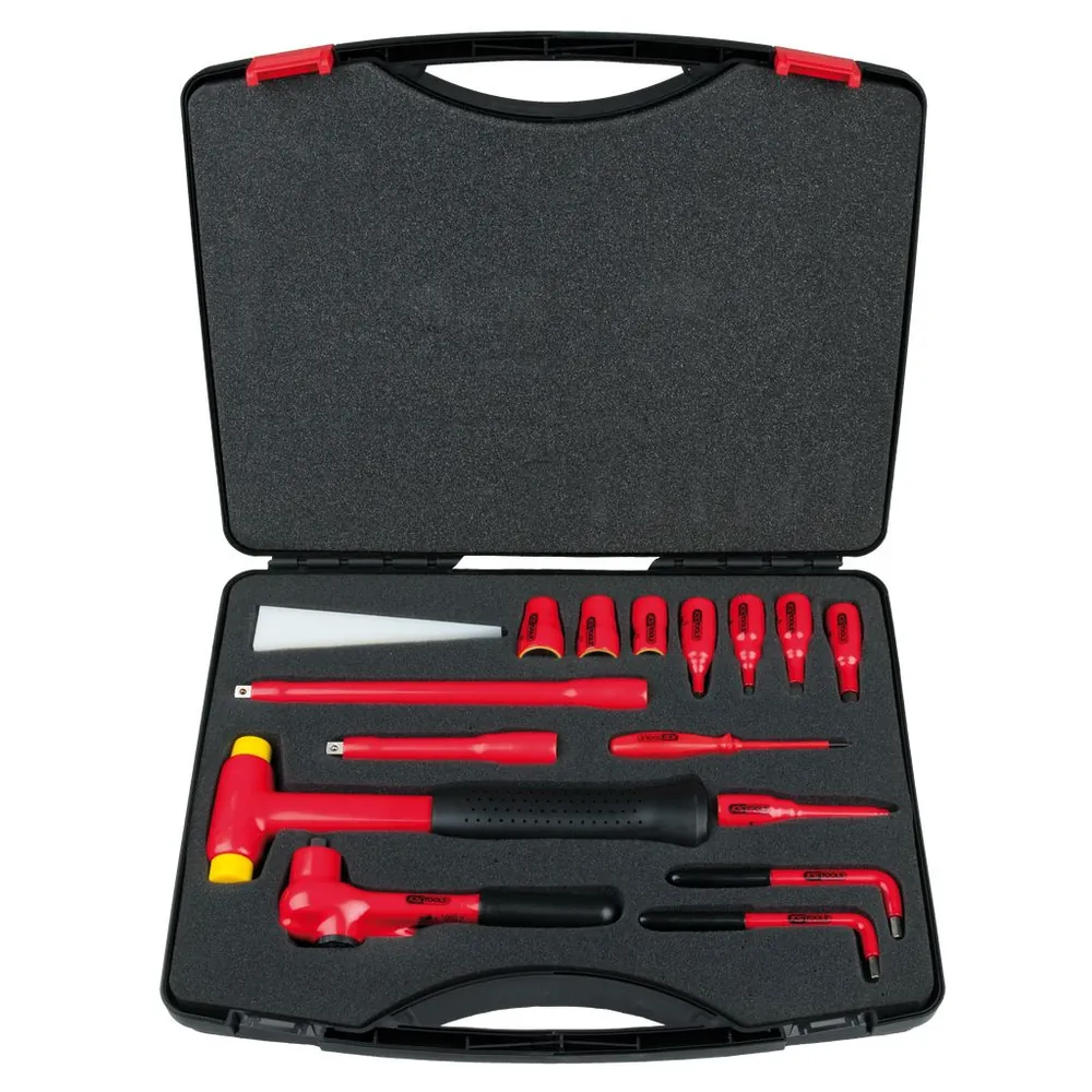 KSTOOLS® - 3/8" Steckschlüssel-Satz mit isolierten Werkzeugen, 16-teilig Hover Image