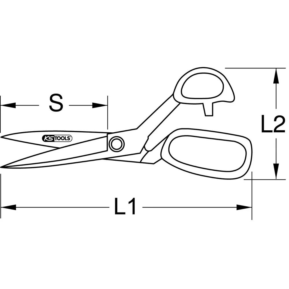 KSTOOLS® - TITANplus Universalschere, 225mm