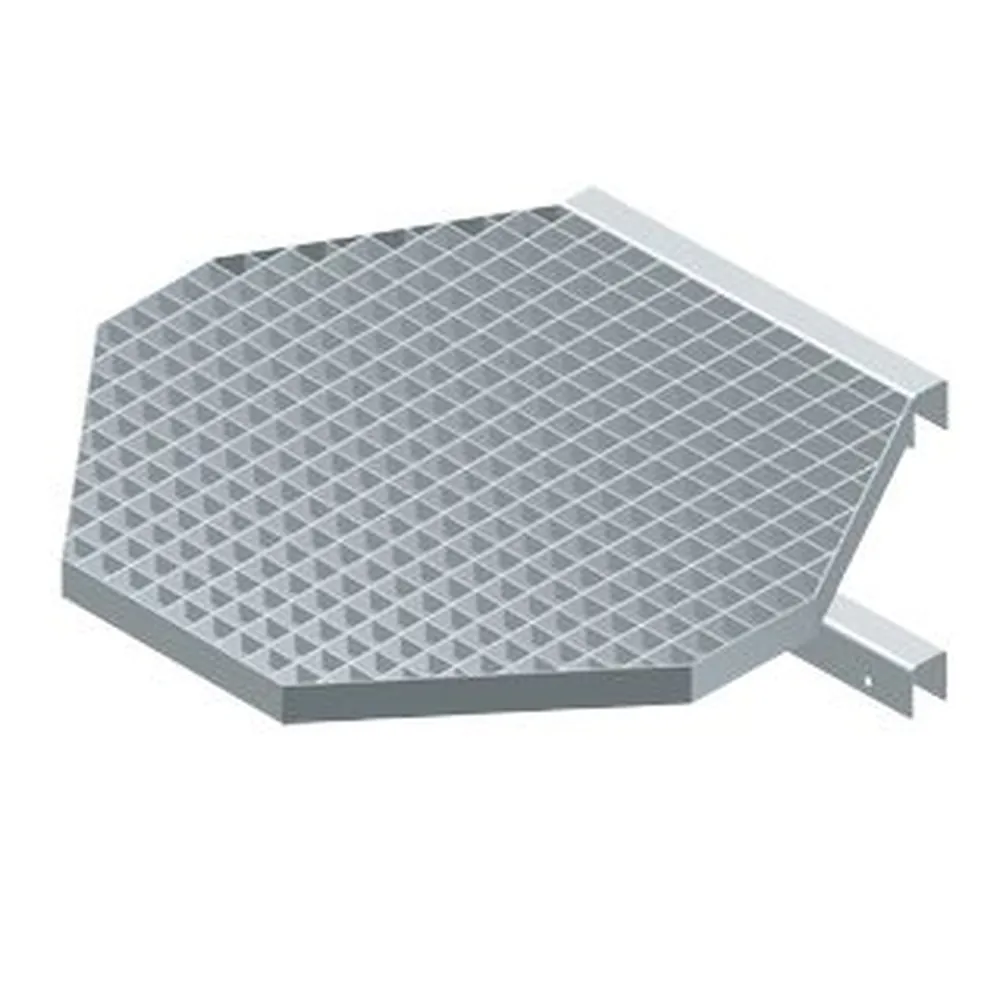 ZARGES - Umsteigeplattform, Edelstahl V4A, Podest B 700mm x T 700mm