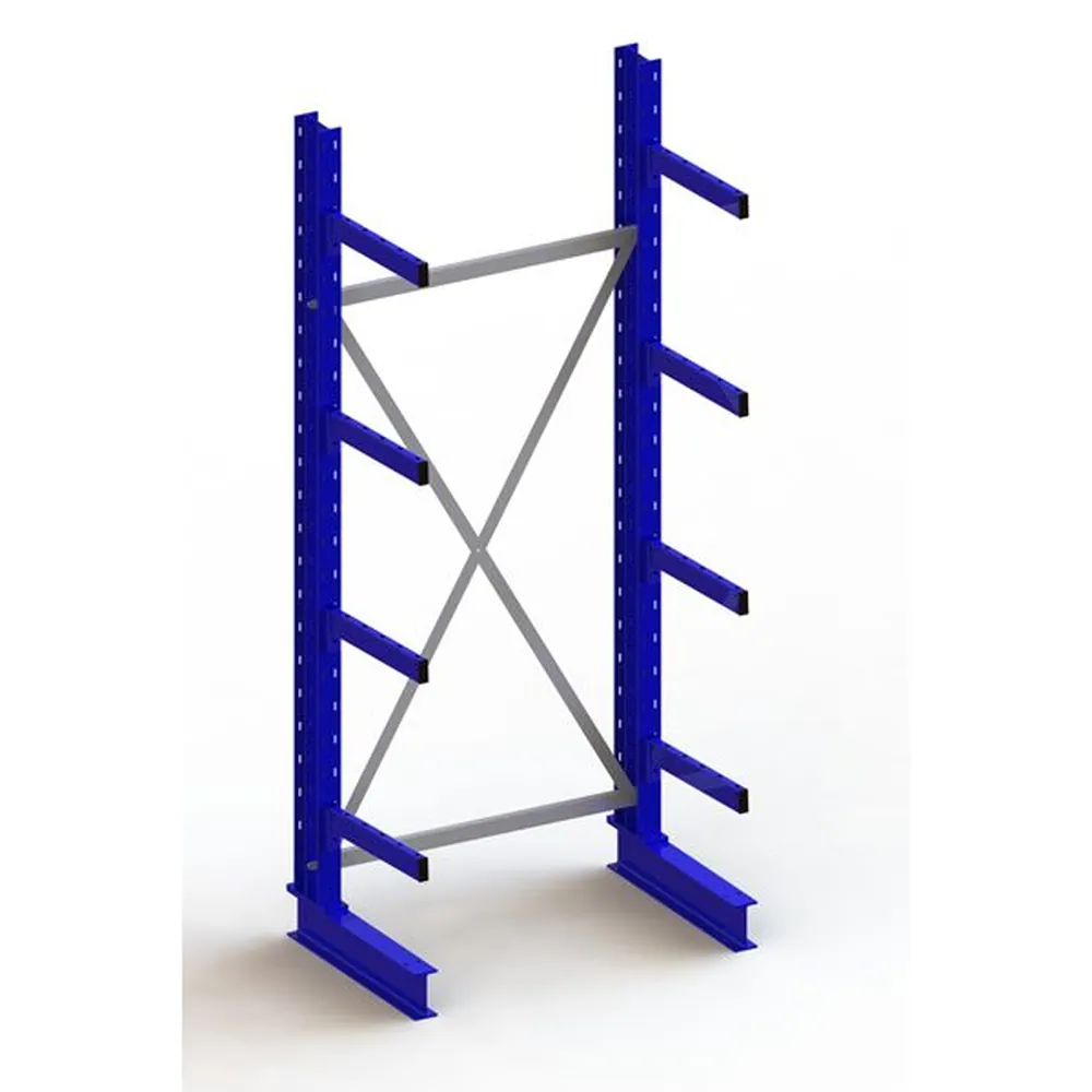 META® - KR Grundregal IPE140 einseitig 2500 x 1000 x 500 RAL 5010 je 4 Kragarme