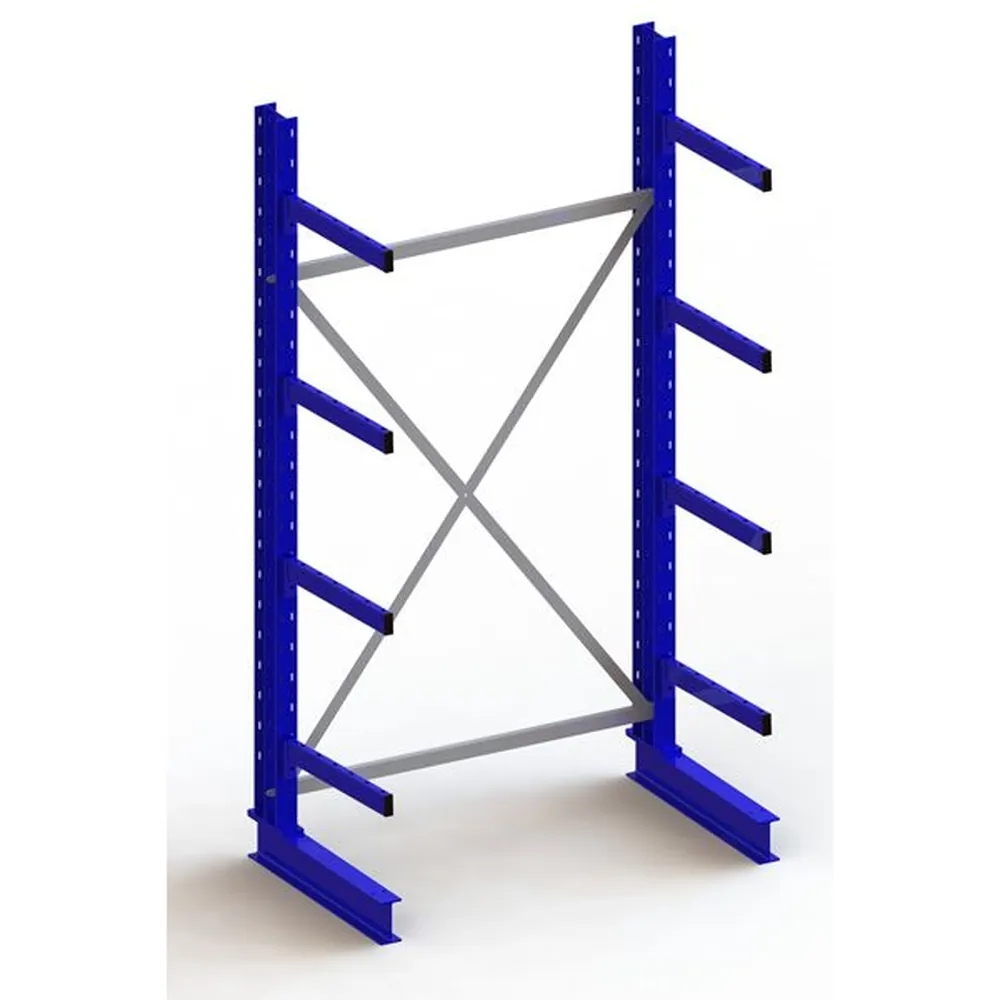 META® - KR Grundregal IPE140 einseitig 2500 x 1300 x 600 RAL 5010 je 4 Kragarme