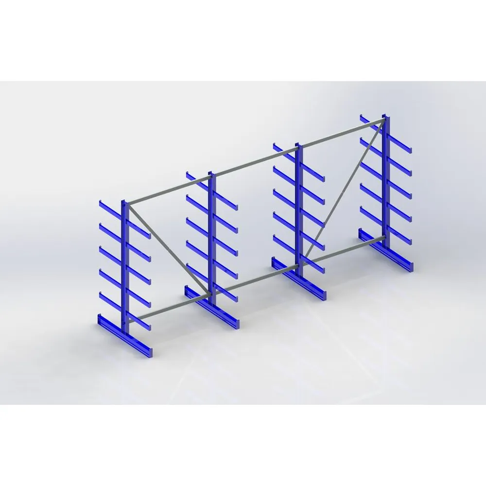 META® - KR System ATLAS ST DS 4 Ständer RAL 5010 2000x500x4050 Tiefe/Seite 500