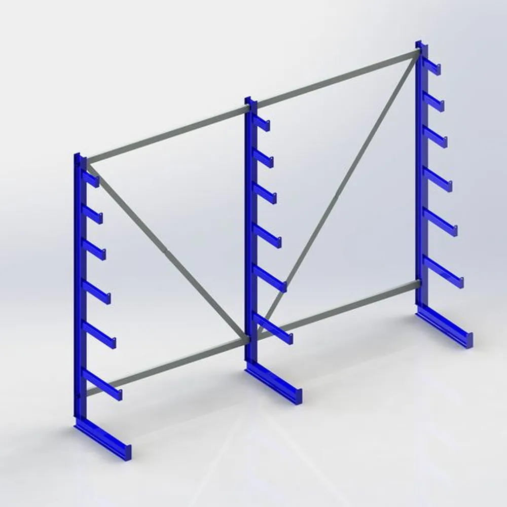 META® - L.gutreg. eins. 3x6 Arme 2000x2700x500mm Stahl geschw. 1080kg/Feld 150kg/Fach