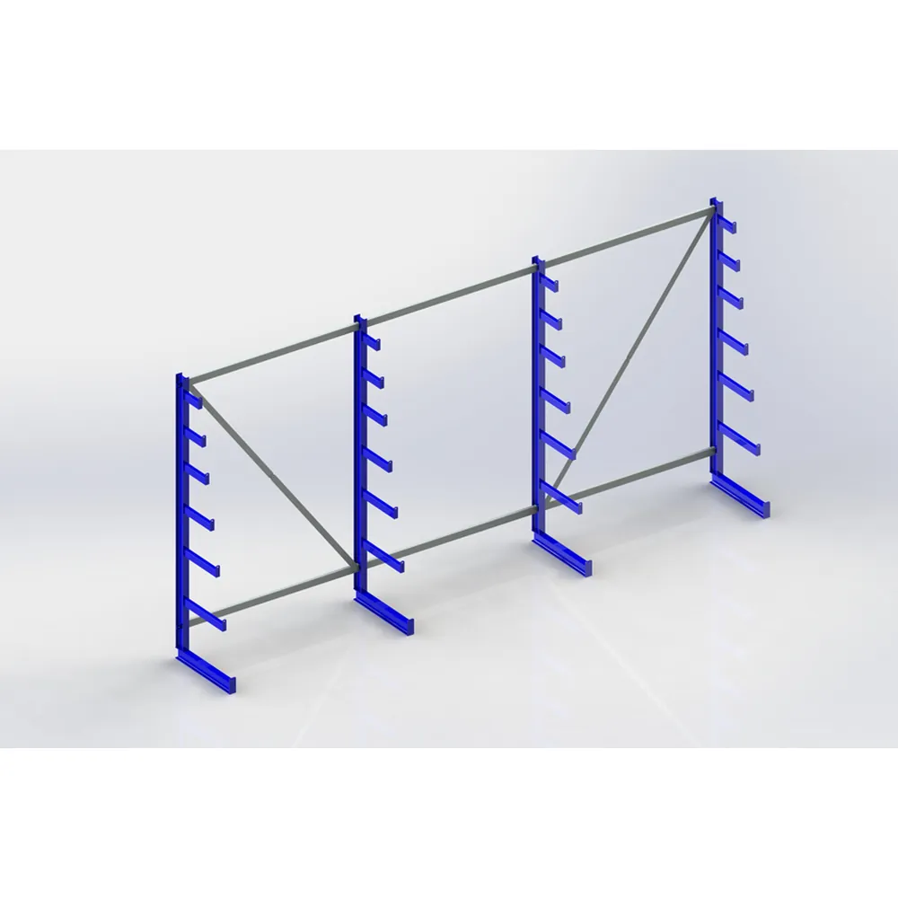 META® - L.gutreg. eins. 4x6 Arme 2000x4050x500mm Stahl geschw. 1080kg/Feld 150kg/Fach