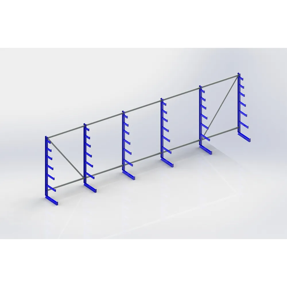 META® - L.gutreg. eins. 6x6 Arme 2000x6750x500mm Stahl geschw. 1080kg/Feld 150kg/Fach