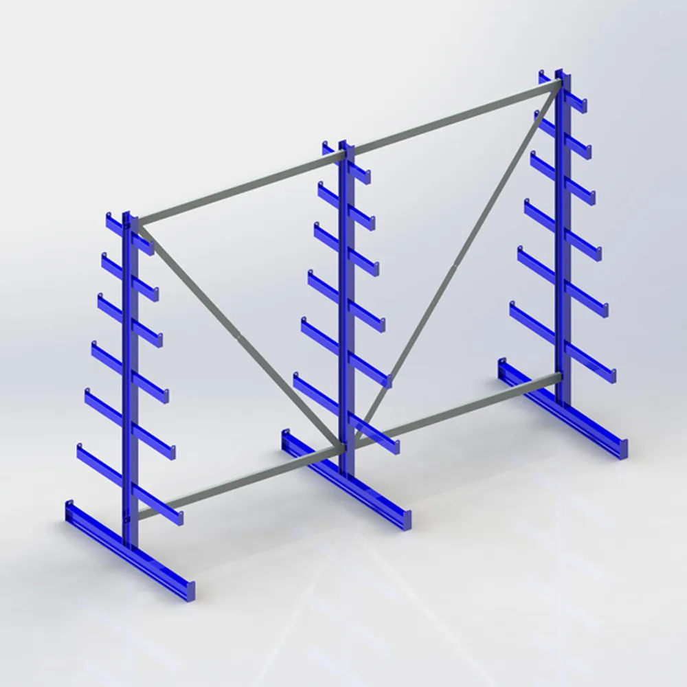 META® - L.gutreg. zweis. 3x6 Arme 2000x2700x500mm Stahl geschw. 1080kg/Feld 150kg/Fach