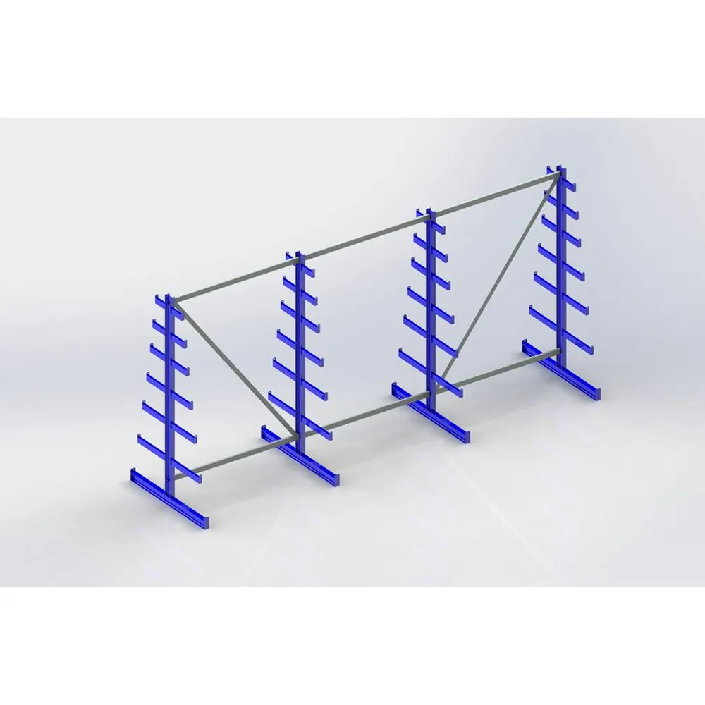 META® - L.gutreg. zweis. 4x6 Arme 2000x4050x500mm Stahl geschw. 1080kg/Feld 150kg/Fach