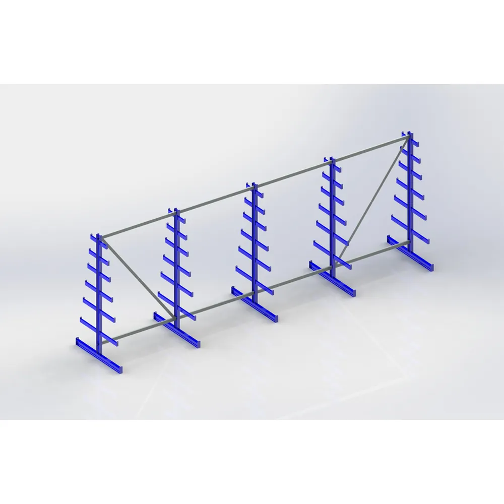 META® - L.gutreg. zweis. 5x6 Arme 2000x5400x500mm Stahl geschw. 1080kg/Feld 150kg/Fach