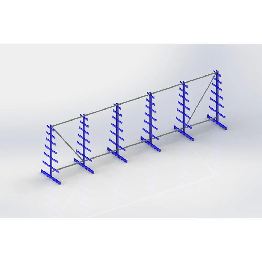 META® - L.gutreg. zweis. 6x6 Arme 2000x6750x500mm Stahl geschw. 1080kg/Feld 150kg/Fach
