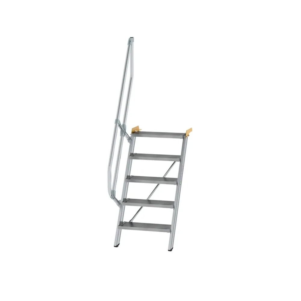 MUNK - Treppe 60° Stufenbreite 600 mm 5 Stufen Aluminium geriffelt