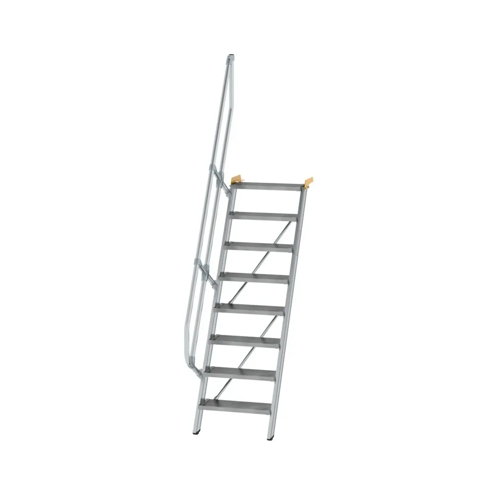 MUNK - Treppe 60° Stufenbreite 600 mm 8 Stufen Aluminium geriffelt